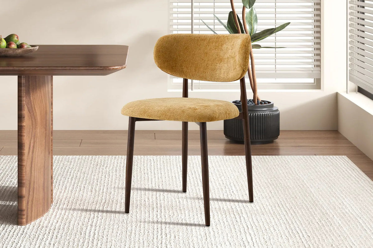 Chaise de Salle à Manger NONYA en Tissu - 48,5 x 53 cm