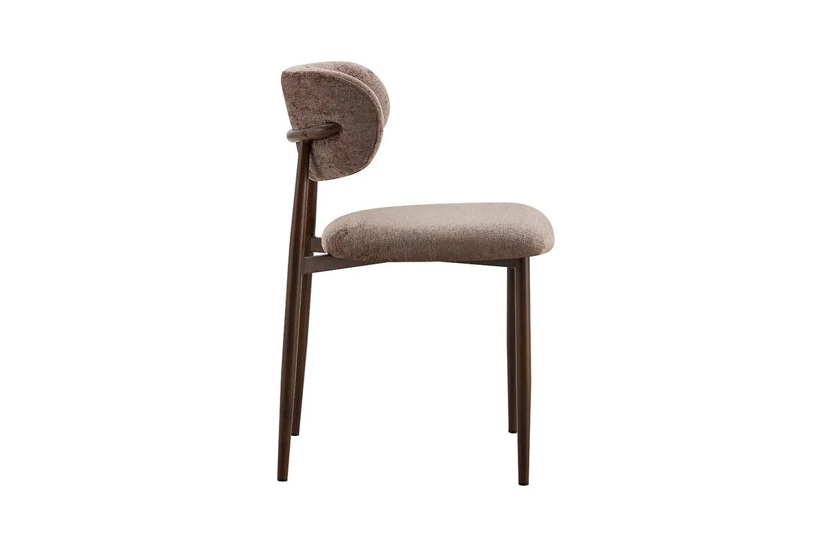 Chaise de Salle à Manger NONYA en Tissu - 48,5 x 53 cm