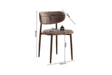 Chaise de Salle à Manger NONYA en Tissu - 48,5 x 53 cm