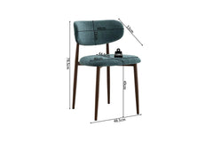 Chaise de Salle à Manger NONYA en Tissu - 48,5 x 53 cm