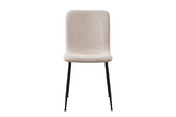 Chaise de Salle à Manger ALICYA Velours Côtelé ou Bouclé - 42 x 57 cm