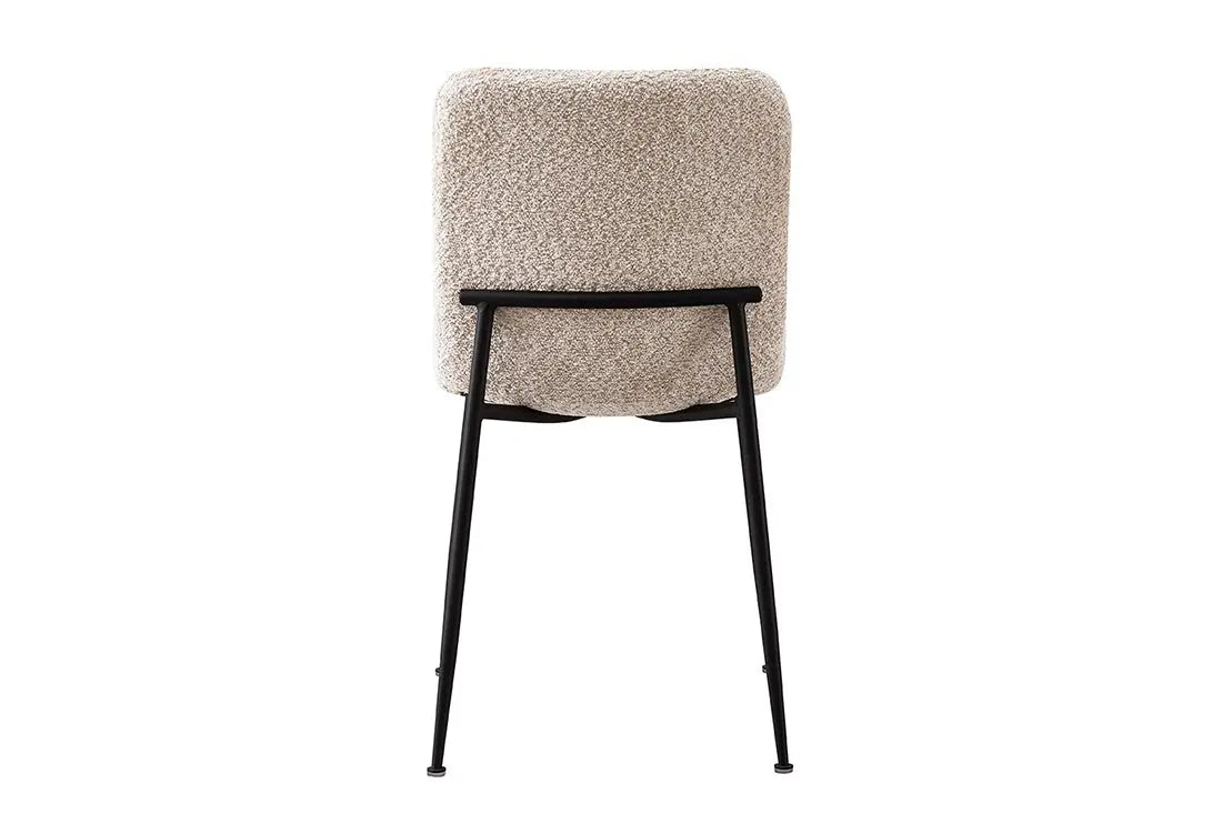 Chaise de Salle à Manger ALICYA Velours Côtelé ou Bouclé - 42 x 57 cm