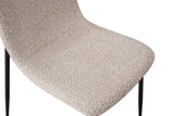Chaise de Salle à Manger ALICYA Velours Côtelé ou Bouclé - 42 x 57 cm