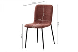 Chaise de Salle à Manger ALICYA Velours Côtelé ou Bouclé - 42 x 57 cm