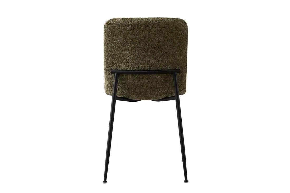 Chaise de Salle à Manger ALICYA Velours Côtelé ou Bouclé - 42 x 57 cm