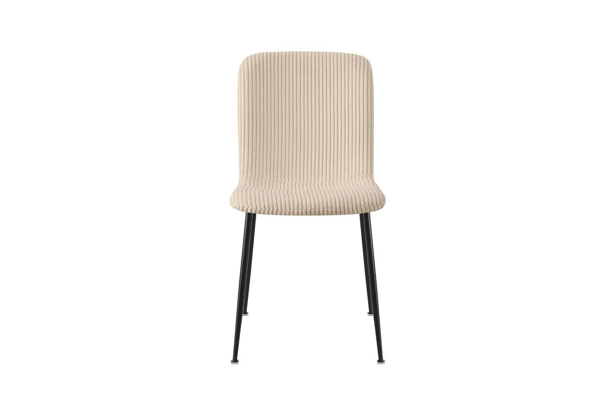 Chaise de Salle à Manger ALICYA Velours Côtelé ou Bouclé - 42 x 57 cm