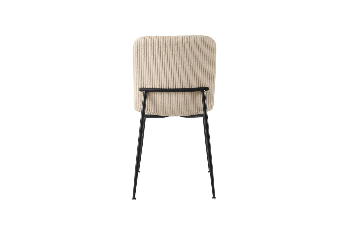 Chaise de Salle à Manger ALICYA Velours Côtelé ou Bouclé - 42 x 57 cm