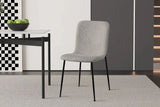 Chaise de Salle à Manger ALICYA Velours Côtelé ou Bouclé - 42 x 57 cm