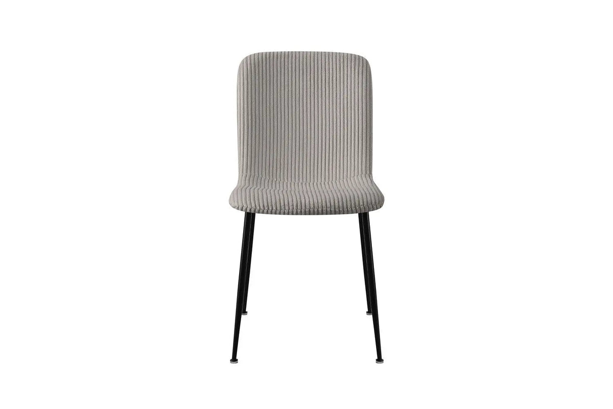 Chaise de Salle à Manger ALICYA Velours Côtelé ou Bouclé - 42 x 57 cm