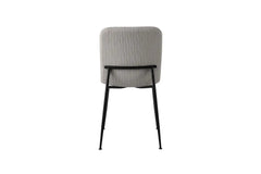 Chaise de Salle à Manger ALICYA Velours Côtelé ou Bouclé - 42 x 57 cm