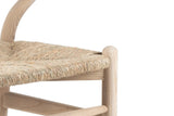 Chaise en Bois d'Orme avec l'Assise Tissé en Jonc de Mer BARTY - 55 x 52.5cm