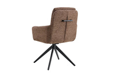 Chaises Pivotantes de Salle à Manger LISAYA avec Accoudoirs - 92,5 x 60,5 cm