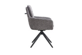 Chaises Pivotantes de Salle à Manger LISAYA avec Accoudoirs - 92,5 x 60,5 cm