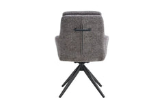Chaises Pivotantes de Salle à Manger LISAYA avec Accoudoirs - 92,5 x 60,5 cm