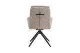 Chaises Pivotantes de Salle à Manger LISAYA avec Accoudoirs - 92,5 x 60,5 cm