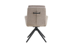 Chaises Pivotantes de Salle à Manger LISAYA avec Accoudoirs - 92,5 x 60,5 cm