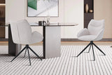 Chaises Pivotantes de Salle à Manger MAHY avec Accoudoirs - 90 x 60 cm
