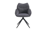 Chaises Pivotantes de Salle à Manger MAHY avec Accoudoirs - 90 x 60 cm