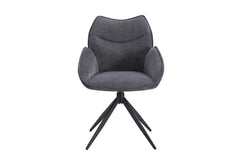 Chaises Pivotantes de Salle à Manger MAHY avec Accoudoirs - 90 x 60 cm