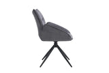 Chaises Pivotantes de Salle à Manger MAHY avec Accoudoirs - 90 x 60 cm