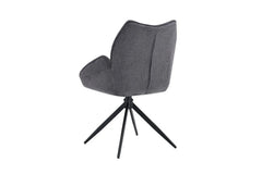 Chaises Pivotantes de Salle à Manger MAHY avec Accoudoirs - 90 x 60 cm