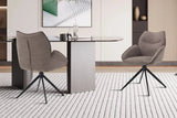 Chaises Pivotantes de Salle à Manger MAHY avec Accoudoirs - 90 x 60 cm
