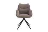 Chaises Pivotantes de Salle à Manger MAHY avec Accoudoirs - 90 x 60 cm