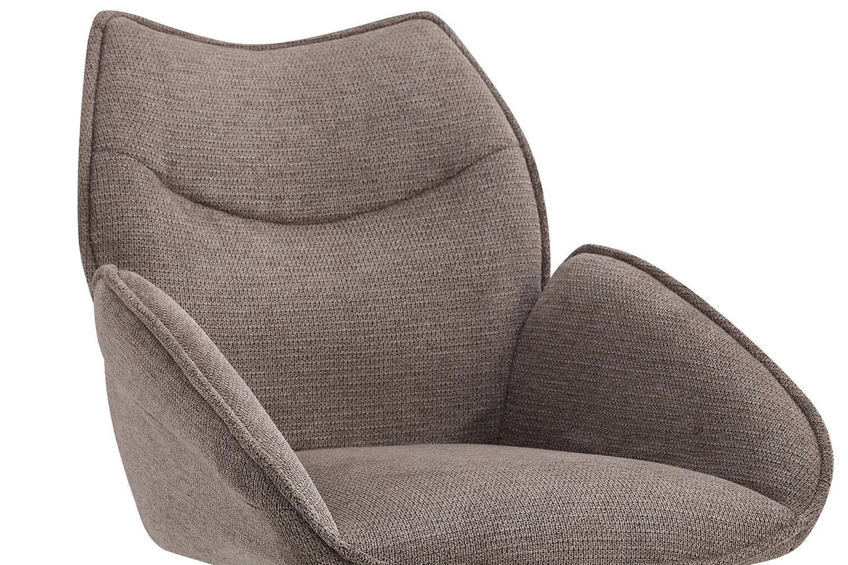 Chaises Pivotantes de Salle à Manger MAHY avec Accoudoirs - 90 x 60 cm