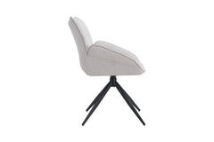 Chaises Pivotantes de Salle à Manger MAHY avec Accoudoirs - 90 x 60 cm