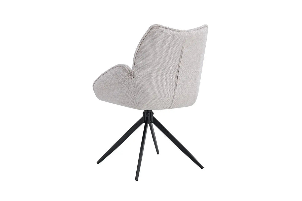 Chaises Pivotantes de Salle à Manger MAHY avec Accoudoirs - 90 x 60 cm