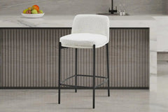 Chaises de Bar ELLYA Blanc - 37.5 x 46 cm