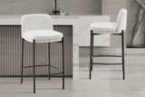 Chaises de Bar ELLYA Blanc - 37.5 x 46 cm