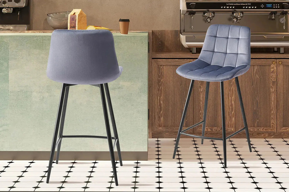 Chaises de Bar JULIA Velours - 46 x 36 cm