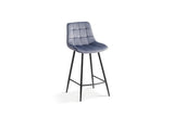 Chaises de Bar JULIA Velours - 46 x 36 cm