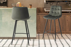 Chaises de Bar JULIA Velours - 46 x 36 cm
