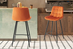 Chaises de Bar JULIA Velours - 46 x 36 cm