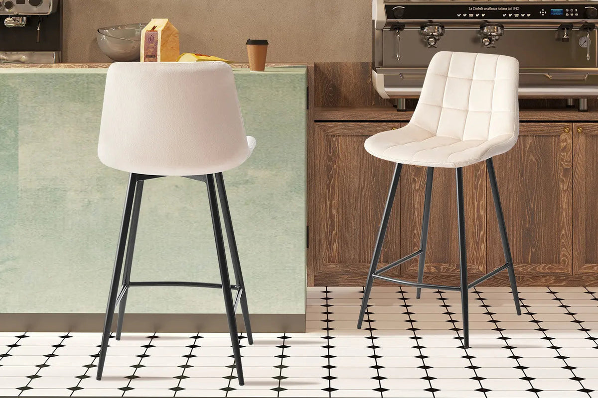 Chaises de Bar JULIA Velours - 46 x 36 cm