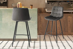 Chaises de Bar JULIA Velours - 46 x 36 cm
