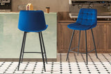 Chaises de Bar JULIA Velours - 46 x 36 cm