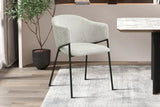 Chaise de salle à manger HINAYA en Tissu - 54 x 62 cm