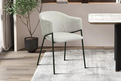 Chaise de salle à manger HINAYA en Tissu - 54 x 62 cm