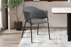 Chaise de salle à manger HINAYA en Tissu - 54 x 62 cm