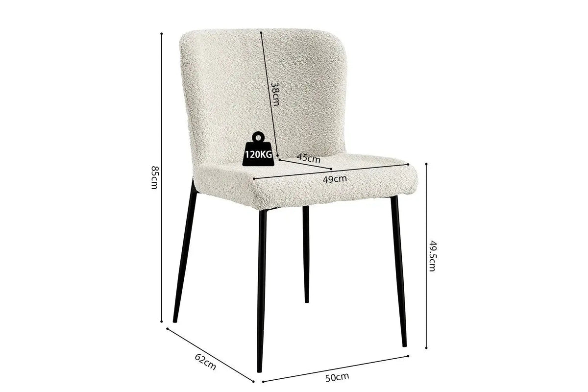 Chaises de Salle à Manger LISE - 58 x 52 cm