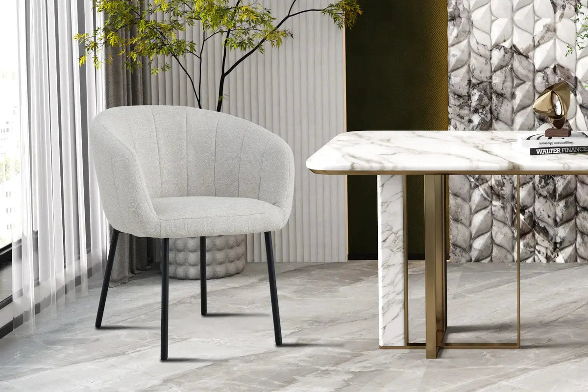 Chaises de Salle à Manger SAVINA avec Accoudoirs - 57 x 62 cm