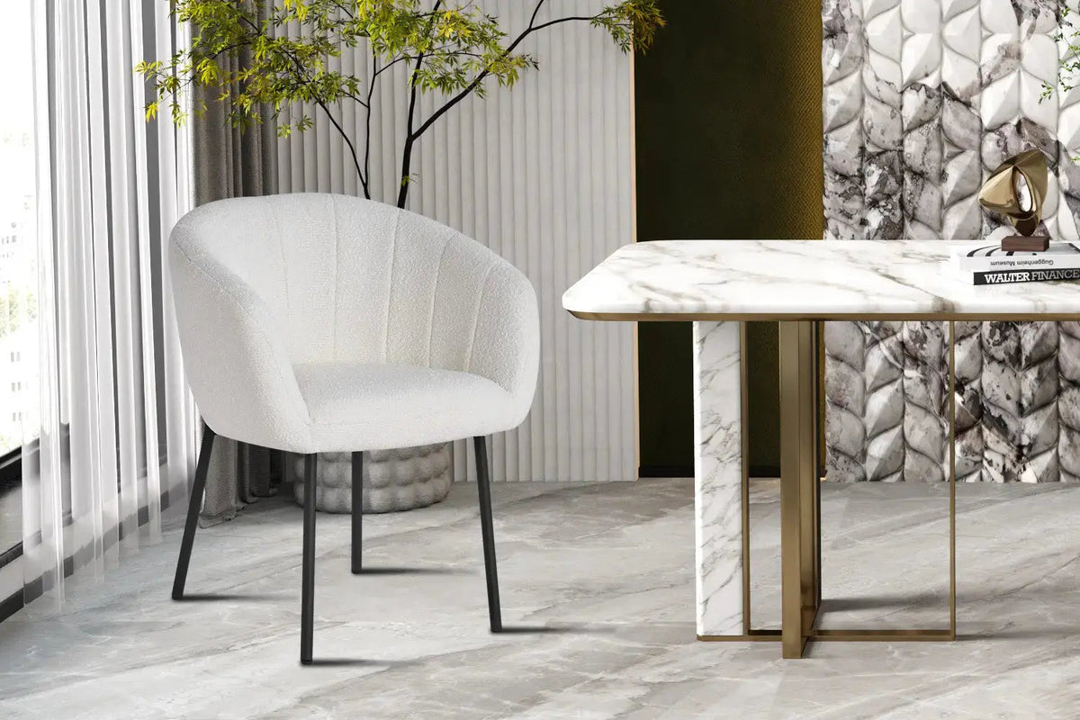 Chaises de Salle à Manger SAVINA avec Accoudoirs - 57 x 62 cm