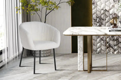 Chaises de Salle à Manger SAVINA avec Accoudoirs - 57 x 62 cm