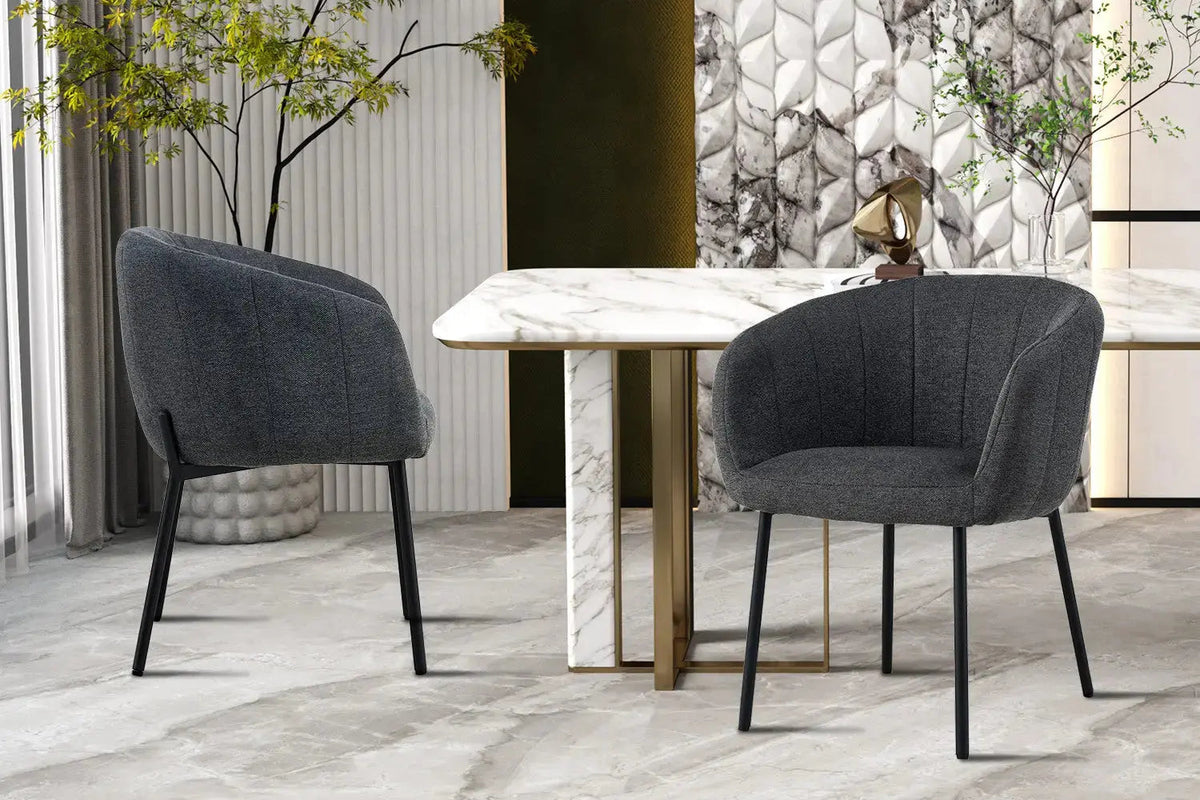Chaises de Salle à Manger SAVINA avec Accoudoirs - 57 x 62 cm