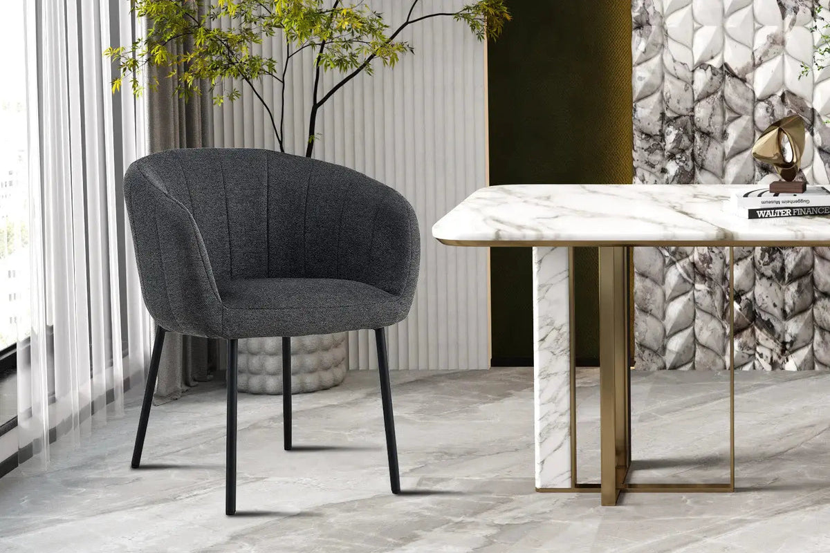 Chaises de Salle à Manger SAVINA avec Accoudoirs - 57 x 62 cm