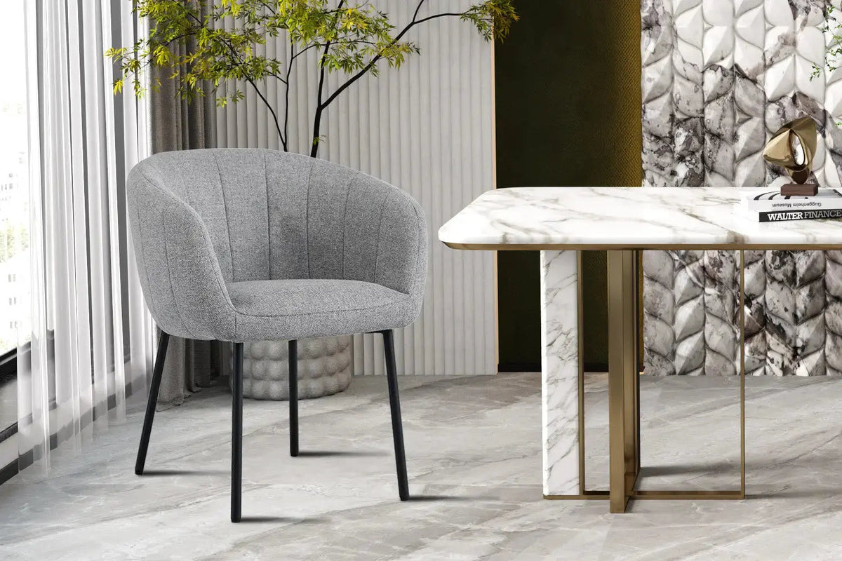 Chaises de Salle à Manger SAVINA avec Accoudoirs - 57 x 62 cm