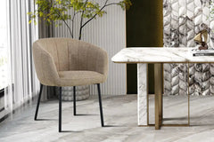 Chaises de Salle à Manger SAVINA avec Accoudoirs - 57 x 62 cm